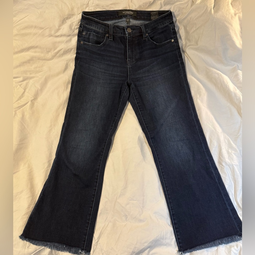 Liverpool Women's Dark Blue Flared Jeans
